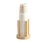 Fnialtyoy Portabicchieri USA e Getta Portabottiglie Scaffale per Acqua Tazze da tè Distributore di Legno con Supporto per Espositore per Tazze più Lunghe,1