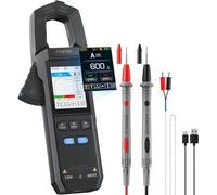 FNIRSI Dmc-100 Multimetro digitale amperometro pinza 10000 conteggi, tester amperometro tensione 600A con torcia elettrica, tensione CA/CC, corrente CA/CC, capacità, resistenza, continuità,