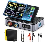 FNIRSI DPS-150 Alimentatore CC variabile, 0-30 V 0-5 A Alimentatore CNC CC regolabile con display IPS a 4 cifre, ondulazione di potenza <20 mV, ingresso PD/QC/DC, alimentazione