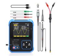 FNIRSI DSO-TC3 Oscilloscopio Portatile 3 in 1 500kHz, Oscilloscopio 10MSa/s | Tester di Transistor, Generatore di Segnali DDS, AUTO con Un Tasto, 6 Tipi di Forme d'onda, Automobile & Elettronica