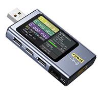FNIRSI FNB58 Tester USB-A/C 4-28V 7A con App, Tester Digitale | Rilevamento Ricarica Rapida, Curva in Tempo Reale, Misura Capacità/Ondulazione, Trigger PD, PD2.0/3.0, QC2.0/3.0 & E-Marke
