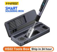 FNIRSI HS02 Saldatore HS-02A Cassetta degli attrezzi PD 100W Strumenti di riparazione per saldatura a temperatura costante regolabile Punte C210 140W Charger PD3.1