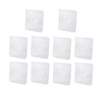 FnnEmg Ganci Adesivi 10pcs Trasparente Forte Autoadesivo Porta Accouth-Free Gancio Aspirazione Aspirazione pesante Coppa for cuoti for cuffia for la cucina Ganci Adesivi Bagno