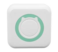 Fnppyrd Macchina da stampa termica, stampante fotografica portatile dimensioni compatte 200 DPI for ufficio scolastico domestico (verde)