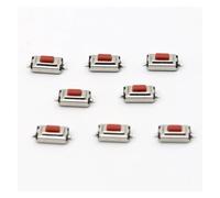 FNYUVNFAF 100 Pezzi/Lotto 3 * 6 * 2,5 mm 3 x 6 x 2,5 mm tattile Pulsante Rosso Interruttore momentaneo