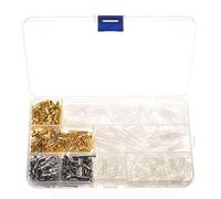 FNYUVNFAF 100Pcs 3.9mm Brass Connectors Crimp Terminals Switch Cable Wire Connection Terminator Male/Female for 1.0mm-2.5mm