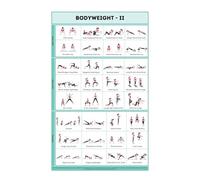 FNYUVNFAF Calisthenics Workout Chart - Bodyweight Training Poster with Progressions, Home Exercise Guide for Strength & Conditioning, Motivational Gym Art Unframed,08x12inch(20x30cm)