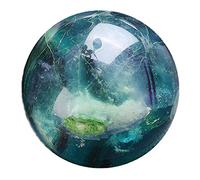 FNYUVNFAF Crystal Rainbow Fluorite Ball Green, fluorite-3cm