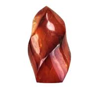 FNYUVNFAF Crystal Red Agate Torch Carnelian Flame Quartz Carving Ornament Gemstone Crafts Home Decor (Size : 170-250g 1pc)