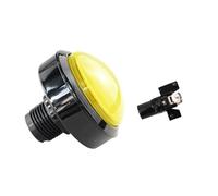 FNYUVNFAF Emergency Stop Switch 1pcs 60mm Game Accessories Button 60mm Convex Big Circle with Light Button Pattle Game Machine Big Circle Button Switch Reset(2)