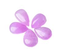 FNYUVNFAF Lepidolite Teardrop Gemstone 0.87"x0.55" Crystal Pendant Raw Stone for Wire Wrapping Jewelry & Balance