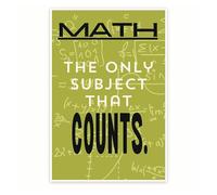 FNYUVNFAF Punny Mathematics Poster - Clever Math Wordplay Wall Decor - Funny Gift for Math Lovers, Teachers & Professors - Classroom Art Unframed,12x18inch(30x45cm)