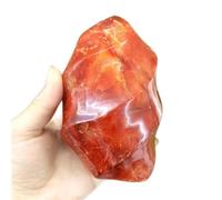FNYUVNFAF Red Agate Torch Crystal Flame Carnelian Quartz Gemstone Form Fire Crystals Decor Stone (Size : 210-250g)
