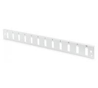 FO front plate for fiber optic panel (for DN-96200-QL) 12x SC duplex 1U, gray