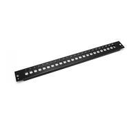 FO front plate for fiber optic panel (for DN-96200-QL) 24x LC duplex 1U, black