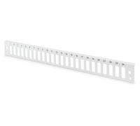 FO front plate for fiber optic panel (for DN-96200-QL) 24x SC duplex 1U, gray