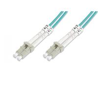 DIGITUS DK-2533-20/3 - Cavo In Fibra Ottica OM3 - 20 m - da LC a LC - Duplex - 1/10/40/100 Gbit/s - Cavo LAN In Fibra Ottica Multimodale MM - Tipo Di Fibra: 50/125 µ - Turchese (Aqua)