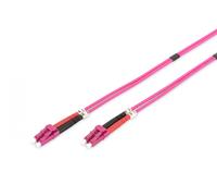 Cavo patch DIGITUS LWL OM1 - Cavo in fibra ottica da SC a SC da 5 m - LSZH - Duplex Multimode 50/125µ - 10 GBit/s - Arancione