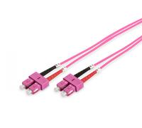 FO patch cord, duplex, SC to SC MM OM4 50/125 µ, 2 m