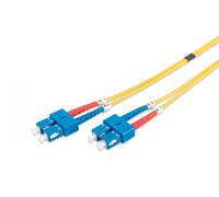 FO patch cord, duplex, SC to SC SM OS2 09/125 µ, 1 m
