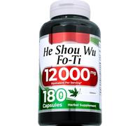 FO-TI 12000mg/Foti 12000mg Radice Di He-Shou-Wu 180Caps Polygonum Multiflor