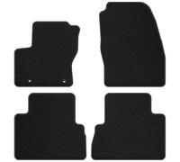 FO01-1 Set Tappetini Velluto Premium Opaco Nero per Ford Grand C-MAX II 2012-201