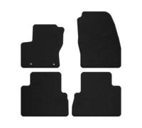 FO01-2 Set Tappetini Velluto Premium Pelle Blu per Ford C-Max II 2012-2015 tappe