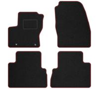 FO01-2 Set Tappetini Velluto STREAK Rosso per Ford C-Max II 2012-2015 tappeto mo