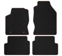 FO06-1 Set Tappetini Velluto Premium Opaco Rosso per Ford Focus I 1998-2002 prim