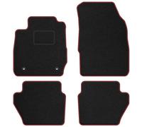 FO26-1 Set Tappetini Velluto STREAK Rosso per Ford Fiesta VI 2008-2012 Fissaggi