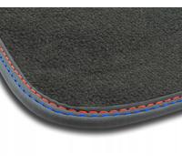 FO29-2 1pz Tappetino Velluto Premium Opaco Rosso&Blu per Ford Fiesta VII dal 201