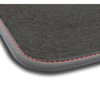 FO29-2 1pz Tappetino Velluto Premium Opaco Rosso per Ford Fiesta VII dal 2017 ta