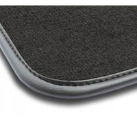 FO29-2 1pz Tappetino Velluto Premium Pelle Nera per Ford Fiesta VII dal 2017 tap