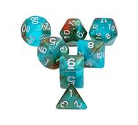 Foam Brain Games Set di dadi Glow in the Dark Blue Nebula RPG