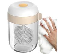 Foam Frother Dispenser, Electric Bubble Bottle, Cleansing Tool, Gentle Skin Application, Usb Charging Port, Small Size, Excellent for Bathroom Vanity, Shower, and Cosmetic Travel Kits