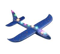 Foam Glider Planes For Kids - Portable Boys Airplane Toys, Catapult Plane Toys Throwing Plane With LED Light Foam Aircraft For Birthday Party Favors Outdoor Backyard Flying GamesEffortless Assembly