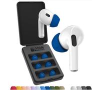 Foam Masters Tappi per le orecchie in memory foam ultra premium per AirPods Pro 1a e 2a generazione, 3 paia, Black Magic Ver 6.0, sicuri, confortevoli, migliore cancellazione del rumore, boccioli di