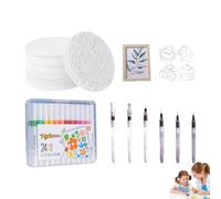 Foam Paint For Crafts - Creative Sensory Art Kit, Texture Painting Set, Multi-Color Educational Supplies | Handcraft Activity Tools Preschool, Home School, Classes, DIY Projects, Artistic Learning & P