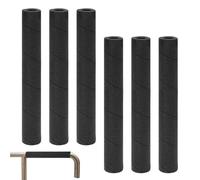 Foam Tubes - PE, 400mm, Pipe Wrap Covers, Hollow Design | Heat Preservation Tube, Gym Handle Protector, 6 Pieces Set For Exercise Machine, Roof Rack, Guitar Stand, Outdoor AC Unit