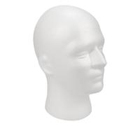 Foam Wig Head Display Stand - Headpiece Fitting Supplies, Hairstylists Students Cosplay Theater, Makeup Artists Beauty Collectors, Workshop Glasses Accessory Display | Mannequin Head Model for Wigs