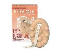 Foamie Gel doccia solido con papaia e latte d'avena, effetto massaggio, 100% vegano, silicone plastico e non testato su animali, per terapia intensiva, 80 g