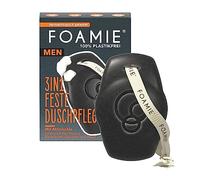 Foamie Gel doccia solido e shampoo da uomo con carbone attivo e palissandro, 3 in 1, doccia e pulizia del viso, fragranza legnosa, cura della doccia per pelle e capelli, 90 g