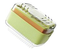 Foaming Soap Box Roller with Bubble Case, Soap Box with Roller, 3 in 1 Multifunctional Cleaning & Storage, Suitable for home bathrooms, kitchens, laundry rooms (Green,1pcs)
