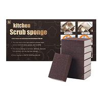 FoamWorld 6 spugne abrasive magiche al carborundum, strumento per la pulizia della cucina, basta aggiungere acqua, nessun odore, durevole, spessa, nano-spugna decalcificante ruggine, panni per la