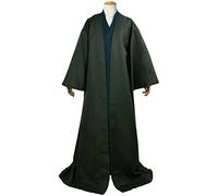 Foanja Voldemort Costume Adulta Cosplay Scuola Magica Nero Mago Lord Voldemort Mantello e Fodera Completa Uniforme per Halloween Festa Fancy Dress Carnevale Compleanno Regalo con Bacchette