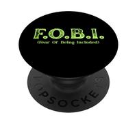 FOBI Paura di essere inclusi, divertente introverso PopSockets PopGrip Adesivo