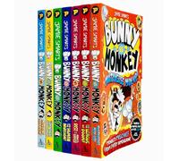 Foblit ltd Bunny vs Monkey, raccolta di 7 libri di Jamie Smart (Bunny vs Monkey, Supersonic Aye-aye, L'invasione umana, L'ascesa del tasso maniacale, League of Doom!, Multiverse Mix-up e Machine Mayhe