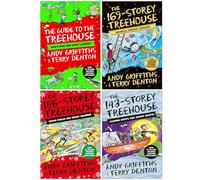 Foblit ltd Serie Treehouse 11-14 Collezione di 4 libri di Andy Griffiths (La guida alla casa sull'albero, La casa sull'albero a 169 piani, La casa sull'albero a 156 piani e La casa sull'albero a 143 p