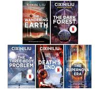 Foblit ltd Set di 5 Libri della Collezione Cixin Liu (La Terra errante, La Foresta oscura, Il Problema dei Tre corpi, La fine della Morte e l'era della Supernova)