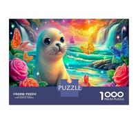 Foca del Cielo Giochi Di Puzzle Per Lo Sviluppo Cognitivo 1000 Pezzi Foche sul Mare per Apprendimento E Divertimento A Casa, Sviluppo Mentale 70x50cm/1000pcs